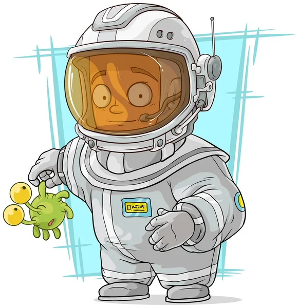 漫画宇宙飛行士の宇宙服 — ストックベクタ