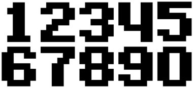 Vektör siyah piksle sınırı