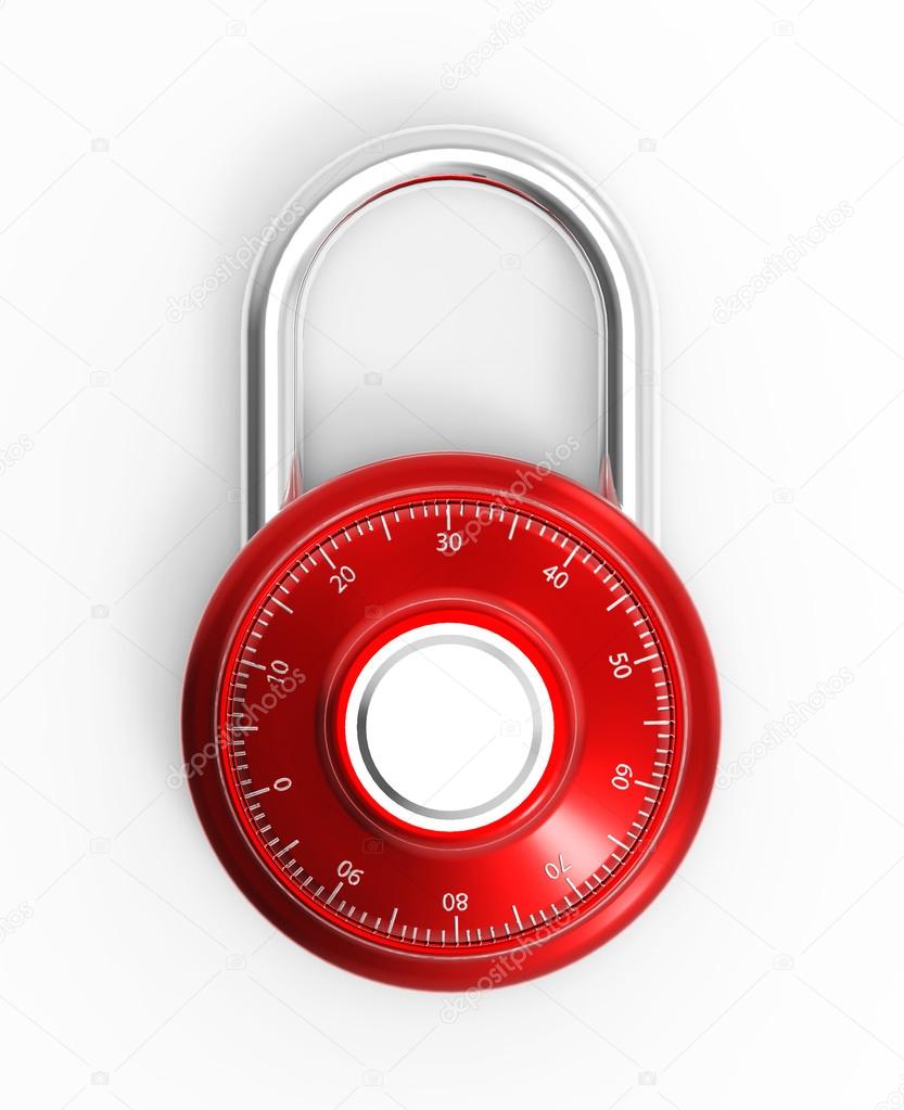 Red 3D combination chrome pad lock on a white background Stock Photo by ©GB_Art 121665088 Red 3D combination chrome pad lock on a white background Stock Photo by ©GB_Art 121665088
