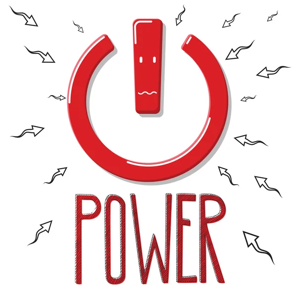 Power σύμβολο επεξήγηση — Διανυσματικό Αρχείο