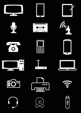 bilgisayarı ve aygıtları beyaz