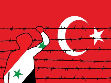 Türkiye'ye girmeye çalışan mülteci