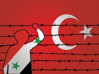 Türkiye'ye girmeye çalışan mülteci