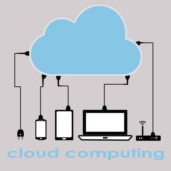 Cloud Computing-Geräte — Stockfoto