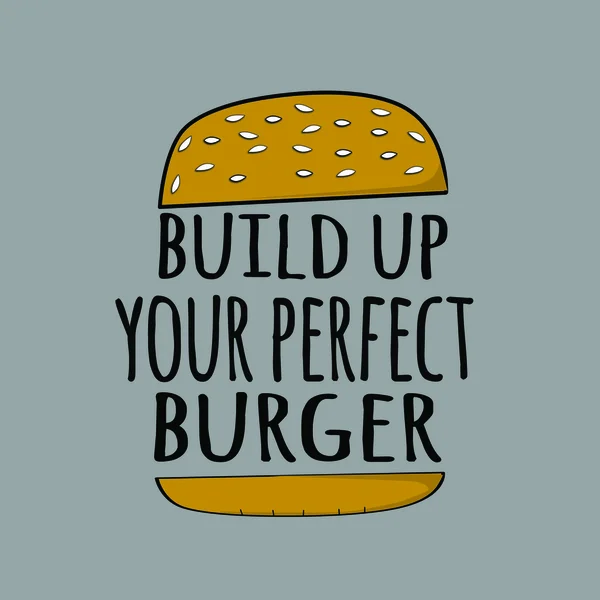 Opbouwen van uw perfecte Hamburger 1 Rechtenvrije Stockafbeeldingen