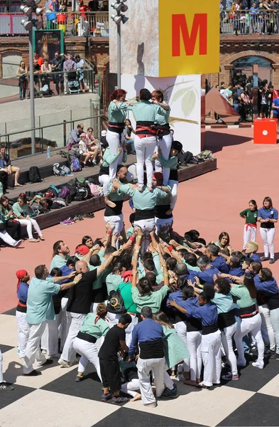 Castellers in Barcelona 10 — Stock Photo, Image