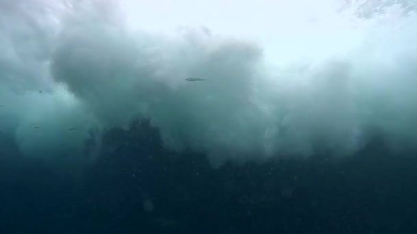 Vagues s'écrasant sous l'eau — Video