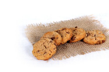 çikolatalı kurabiye, chocochip tanımlama bilgilerini, choco parçacıklı kurabiye, el yapımı kurabiye, kurabiye beyaz