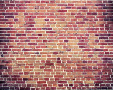 Eski kırmızı tuğla duvar dokusu