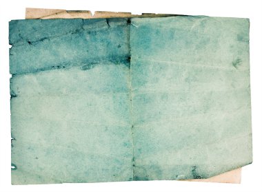 Eski vintage mavi beyaz arka plan üzerinde izole kitap
