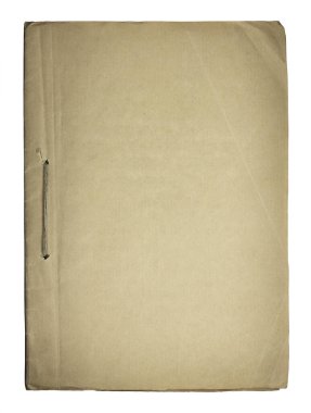 Beyaz arkaplanda izole edilmiş eski kitap