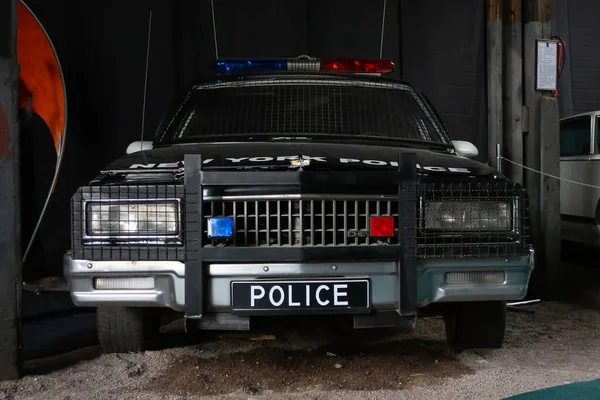 Lviv Ukraine October 2020 American Police Car Exhibition Retro Cars — Stock Photo, Image