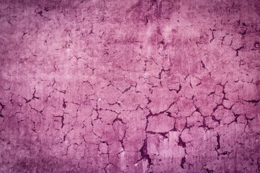 Eski, çatlak, pembe beton bir duvarın dokusu. Arkaplan Dokuları