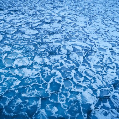 Donmuş su mavi dokusu. Kare oryantasyon geçmişi. doku.