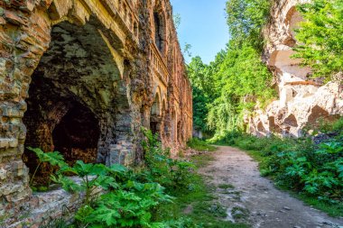 Tarakanov Kalesi. Terk edilmiş, yok edilmiş, savunma yapısı Ukrayna Rovenskaya Bölgesi