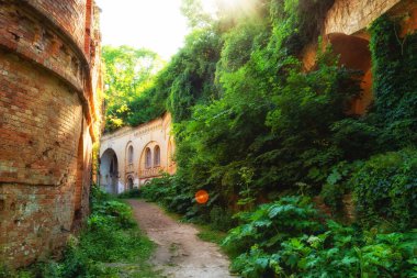 Tarakanov Kalesi. Terk edilmiş, yok edilmiş, savunma yapısı Ukrayna Rovenskaya Bölgesi