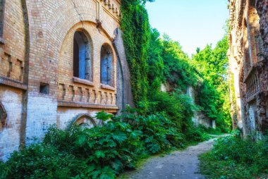 Tarakanov Kalesi. Terk edilmiş, yok edilmiş, savunma yapısı Ukrayna Rovenskaya Bölgesi