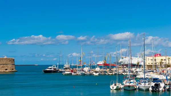 Kandiye Limanı eski Venedik Kalesi, crete, Yunanistan