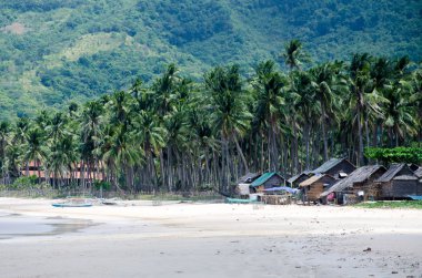 Balıkçı köyü Napcan Beach el nido üzerinde