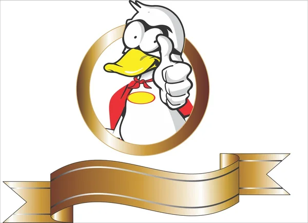 Super duck loggo 2 — Stock vektor