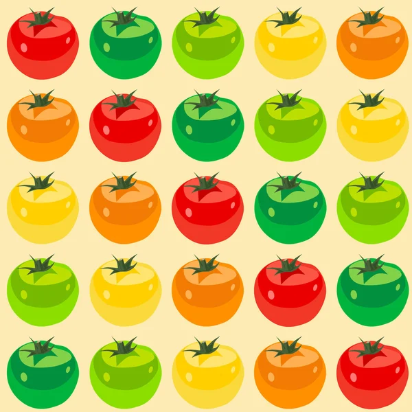 Modèle sans couture avec tomate — Image vectorielle