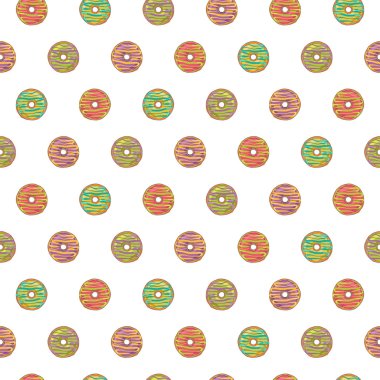 Sırlı Donuts seamless modeli