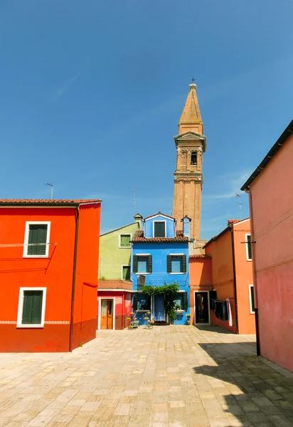 Burano, une île dans la lagune vénitienne — Photo