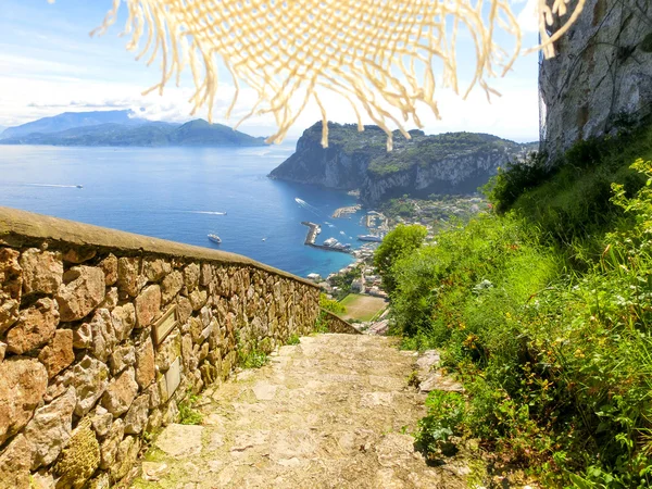 Insel Capri, Italien, in der Nähe von Neapel. — Stockfoto