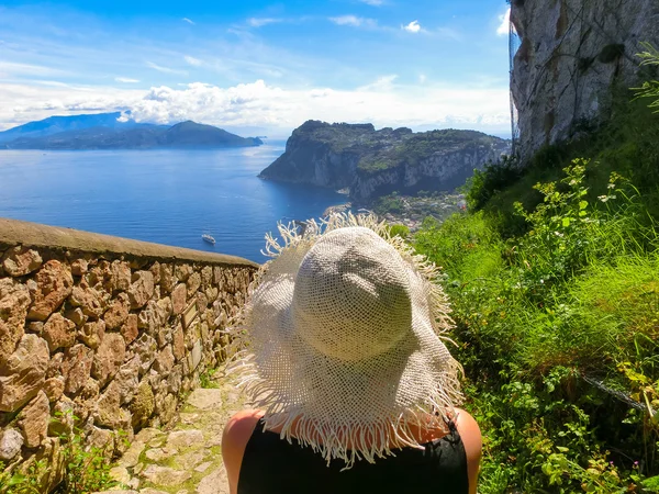 Wyspa Capri, Włochy, w pobliżu Neapolu. — Zdjęcie stockowe