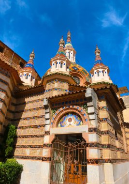 Görünümü güzel kilise Lloret de Mar, İspanya.