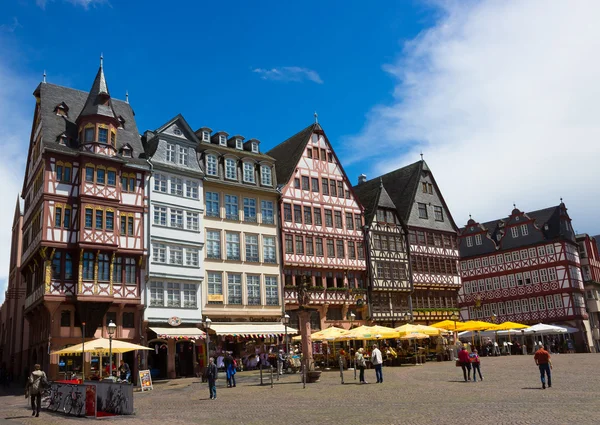 Frankfurt, Germany - June 15, 2016: View of Roemerberg square — Stock Photo, Image