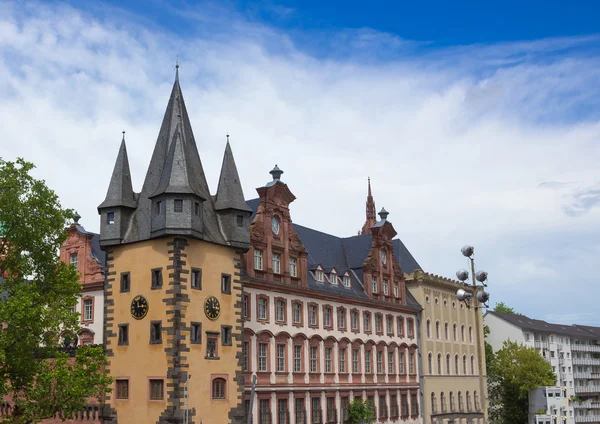 Typische architectuur in Frankfurt am Main oude stad in Duitsland — Stockfoto