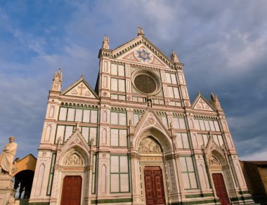 Basilica di Santa Croce - ünlü Fransisken Kilisesi Floransa, İtalya