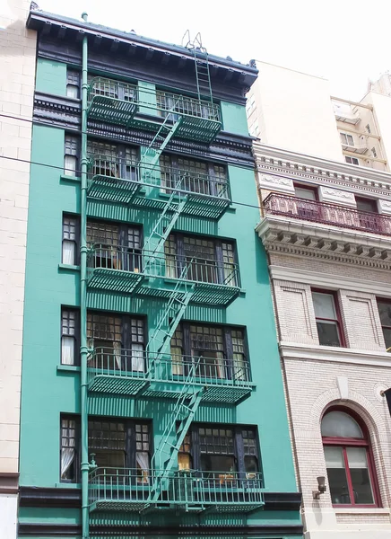 Fire staircase of building in San Francisco