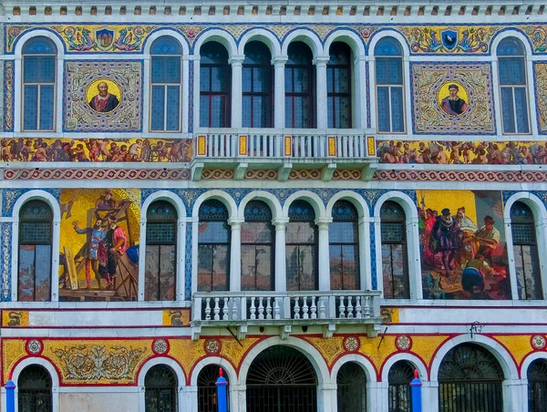 Venedig Italien Maj 2014 Fasaden Palazzo Barbarigo Canal Grande Venedig — Stockfoto