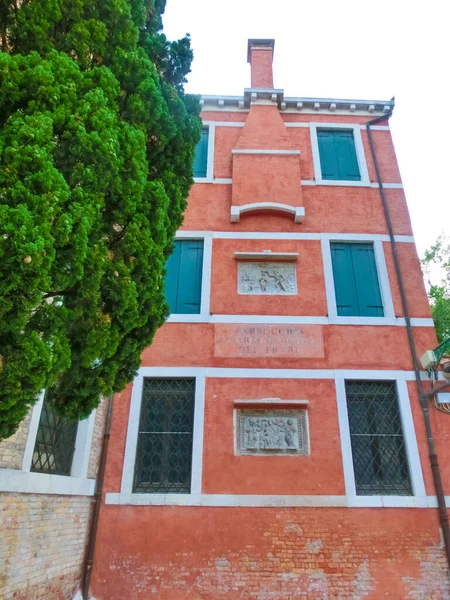 Veneza Itália Bela Fachada Casa Típica Veneza — Fotografia de Stock