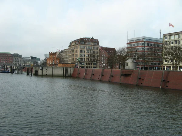 Hamburg Almanya Aralık 2016 Hamburg Almanya Kış Mevsiminde Depo Speicherstadt — Stok fotoğraf