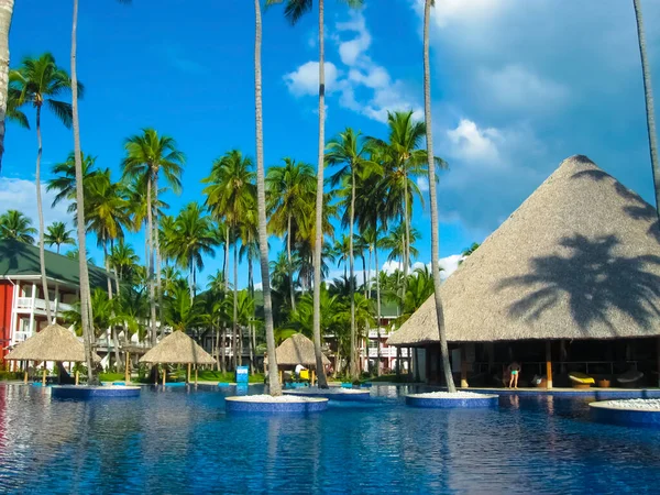 Punta Cana Dominican Republic February 2013 Ordinary Tourists Resting Barcelo — Stock Photo, Image