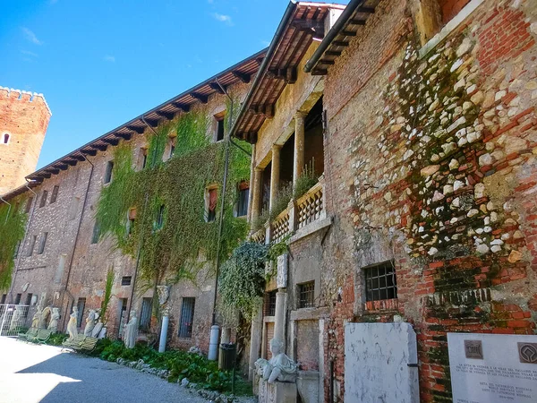 Vicenza Italië September 2014 Yard Van Het Oudste Afgesloten Theater — Stockfoto