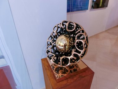 Capri, İtalya - 04 Mayıs 2014: Capri, İtalya 'daki sanat galerisinde kurulum