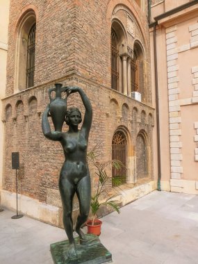 Padua, İtalya - 19 Eylül 2014: Palazzo Moroni, 19 Eylül 2014 tarihinde İtalya 'nın Padova kentinin tarihi yapı evi