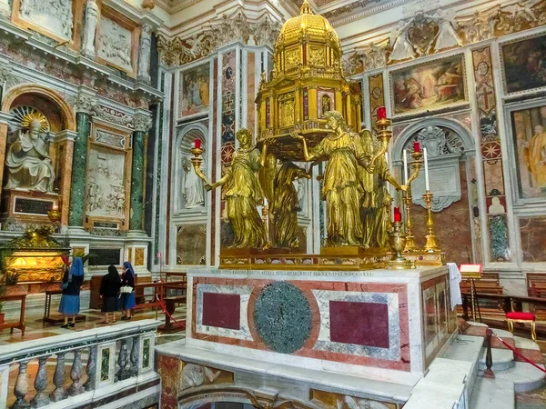 Rooma Italia Toukokuu 2014 Kuuluisa Santa Maria Maggiore Basilika Roomassa — kuvapankkivalokuva