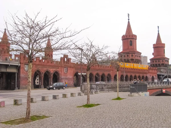 Berlino Germania Marzo 2020 Oberbaum Bridge Oberbaumbruecke Berlino Germania Marzo — Foto Stock