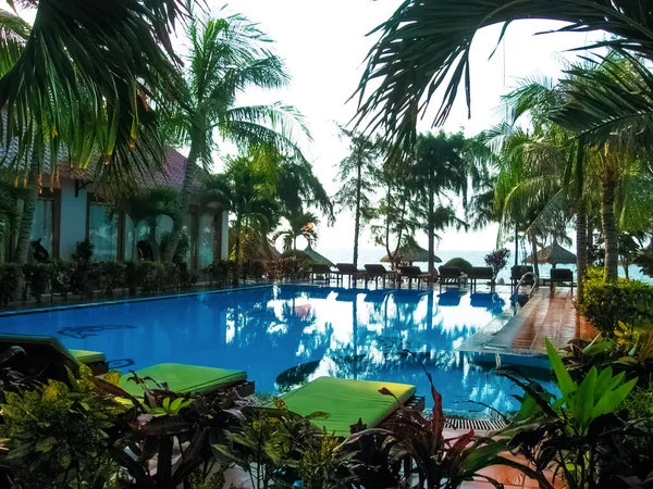 Mui Єтнам Лютого 2011 Amazing Top View Baspool Tropical Luxury — стокове фото