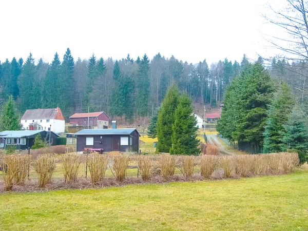 Das Kleine Dorf Nationalpark Sächsische Schweiz — Stockfoto