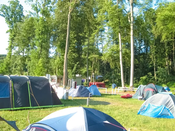 Camping Bosque Alemania —  Fotos de Stock