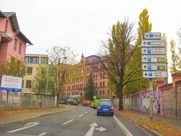 Berlijn Duitsland Oktober 2018 Auto Straat Weg Berlijn Duitsland Oktober — Stockfoto