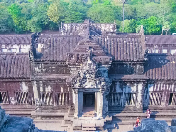 Templo Angkor Wat Siem Reap Camboja Dia Ensolarado — Fotografia de Stock