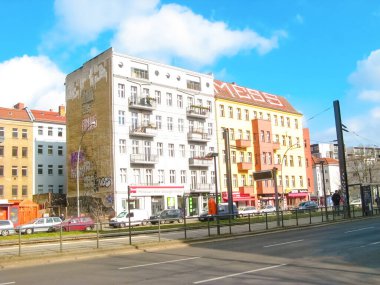 Berlin, Almanya - 03 Mart 2020 Berlin, Almanya 'da sokak ve yolda görüldü.