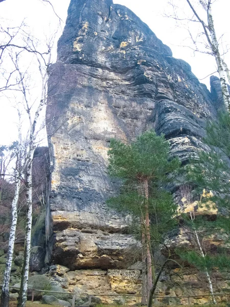 Les Rochers Parc National Saxon Suisse — Photo